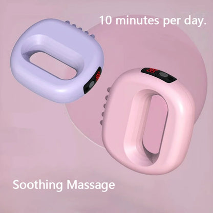 Fascia Ring Vibration Massager with Belt for Relaxation, Purple
