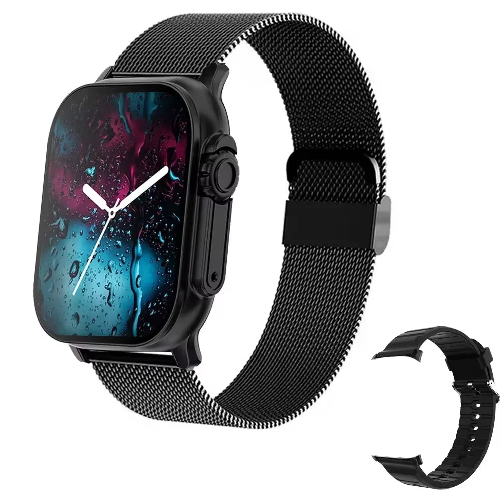 2026 Men's Smartwatch with 2.01-Inch HD Display, Bluetooth Calling, Health and Fitness Tracking, Multi-Sport Modes for Android and iOS
