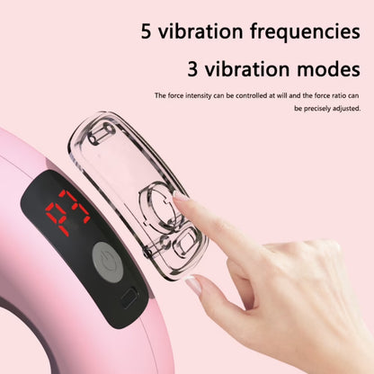 Fascia Ring Vibration Massager with Belt for Relaxation, Purple
