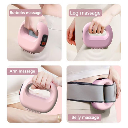 Fascia Ring Vibration Massager with Belt for Relaxation, Purple