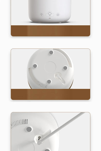 Cloud Rain Air Humidifier and Essential Oil Aromatherapy Diffuser with USB Connectivity and Colorful Lighting Effects